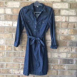 Denim shirt dress